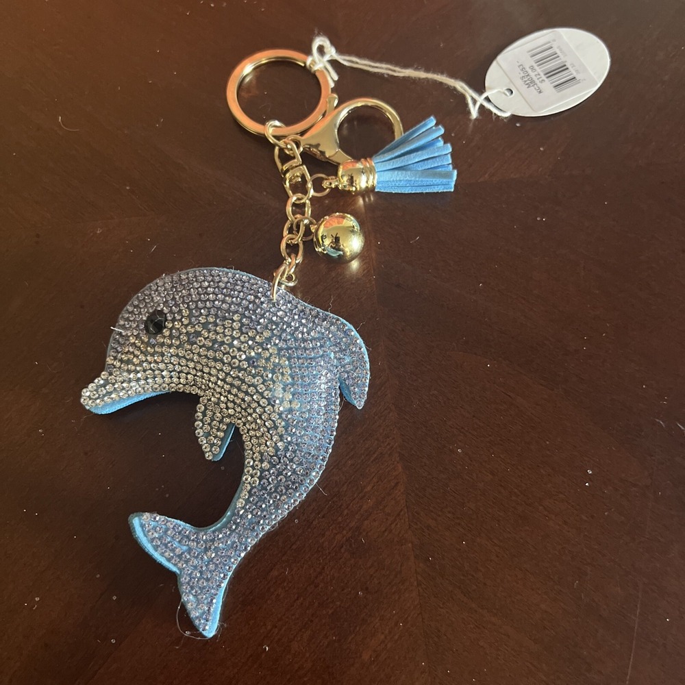 Dolphin Keychains for Women Girls – Crystal Purse Charm – Backpack Charms